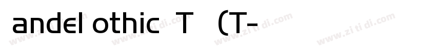 HandelGothic BT 常规(T字体转换